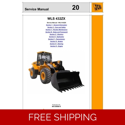 JCB WLS 432ZX WHEEL LOADER SERVICE REPAIR MANUAL